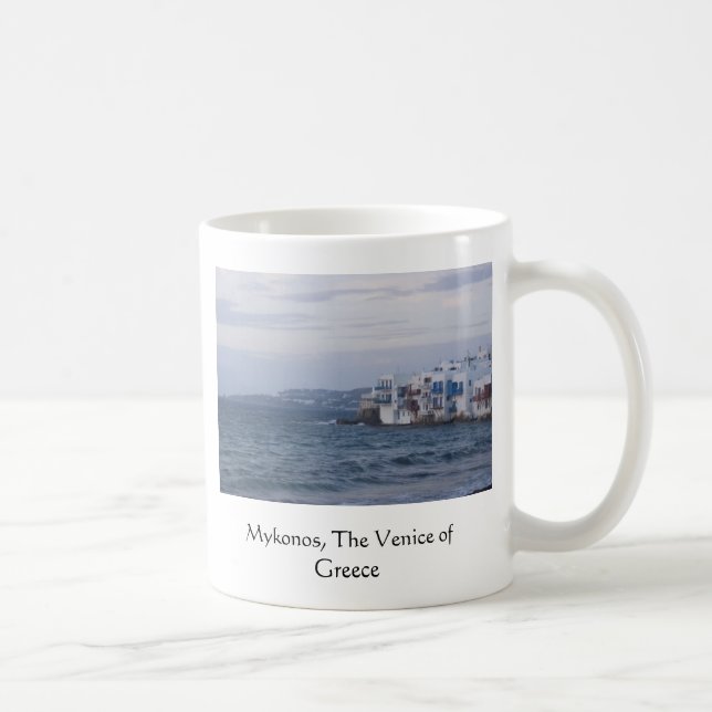 Mykonos, The Venice of Greece Coffee Mug (Right)