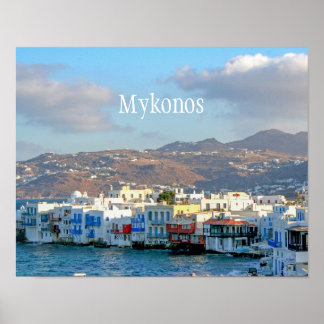 Mykonos Town Poster