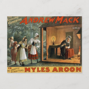 Myles Aroon, 'Andrew Mack' Retro Theatre Postcard