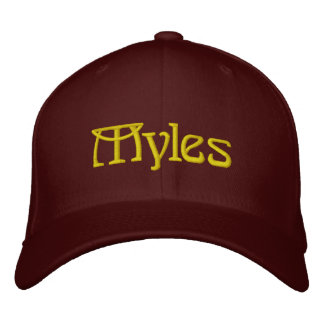 MYLES Given Name Designer Cap