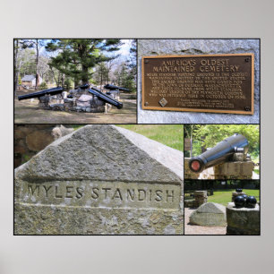 Myles Standish Burying Ground Poster
