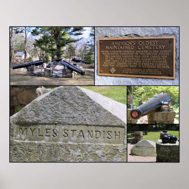 Myles Standish Burying Ground Poster (Front)