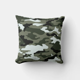 Mylitary Creen Camo Throw Pillow. Cushion