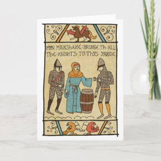 Myn Milkshake Bringth All The Knights to Thys Yard Card
