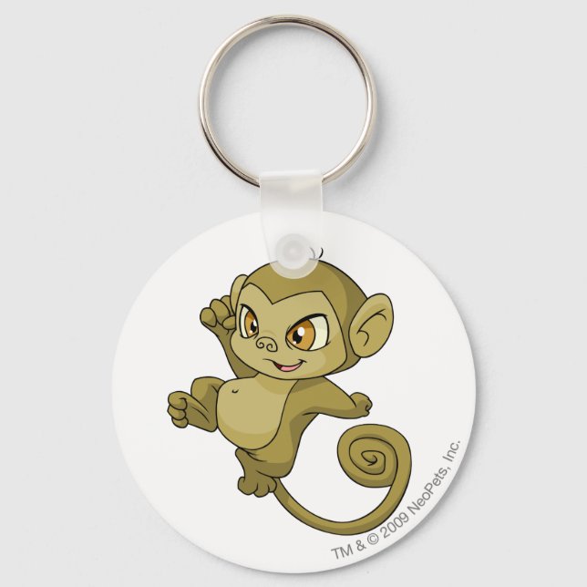 Mynci Brown Key Ring (Front)