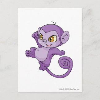 Mynci Purple Postcard