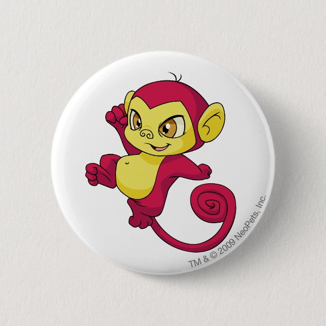 Mynci Red 6 Cm Round Badge (Front)