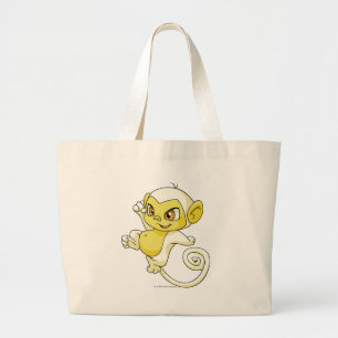Mynci White Large Tote Bag