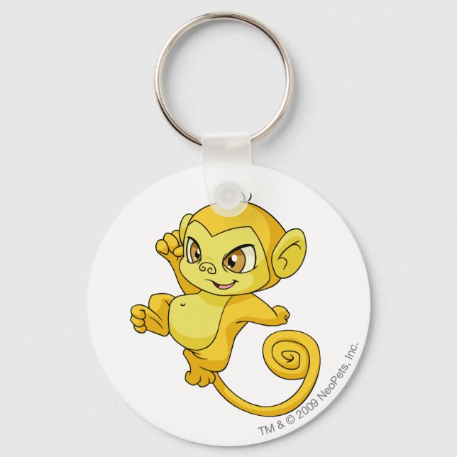 Mynci Yellow Key Ring (Front)