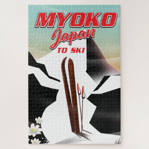 myoko japan ski poster jigsaw puzzle