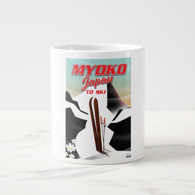 myoko japan ski poster large coffee mug (Front)