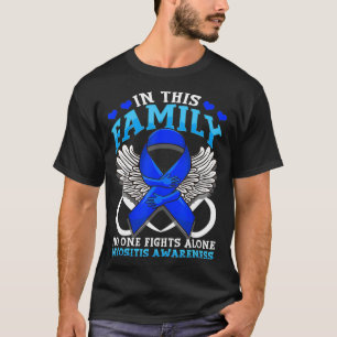 Myositis Awareness Dermatomyositis Related Blue Ri T-Shirt