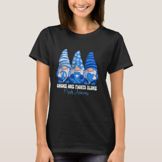 Myositis Awareness Month Blue Ribbon Gnomies Suppo T-Shirt