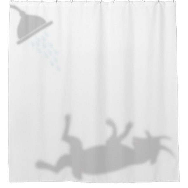 Myotonic Goat Shadow Silhouette Shadow Buddies Shower Curtain (Front)
