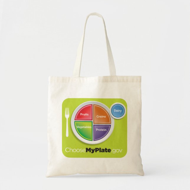 MyPlate Grocery Bag - Green (Front)