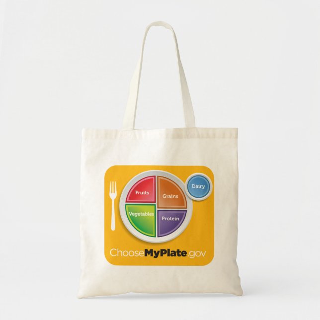 MyPlate Grocery Bag - Yellow (Front)