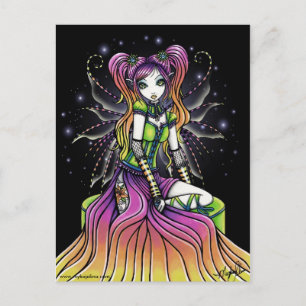 Myra Celestial Rainbow Fairy Art Postcard