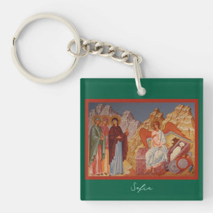 Myrrh Bearing Women at the Tomb l Orthodox Icon, Key Ring