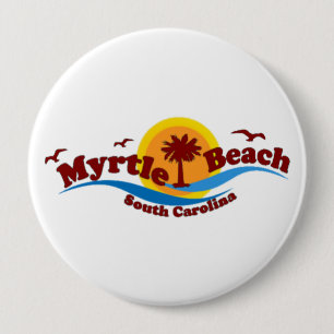 Myrtle Beach. 10 Cm Round Badge