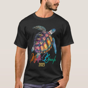 Myrtle Beach 2023 Tie Dye Sea Turtle Theme Family T-Shirt