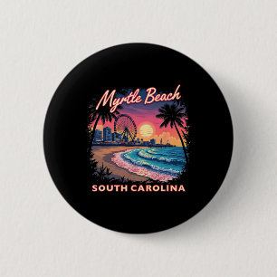 Myrtle Beach 2025 Family Vacation Holiday Summer M 6 Cm Round Badge