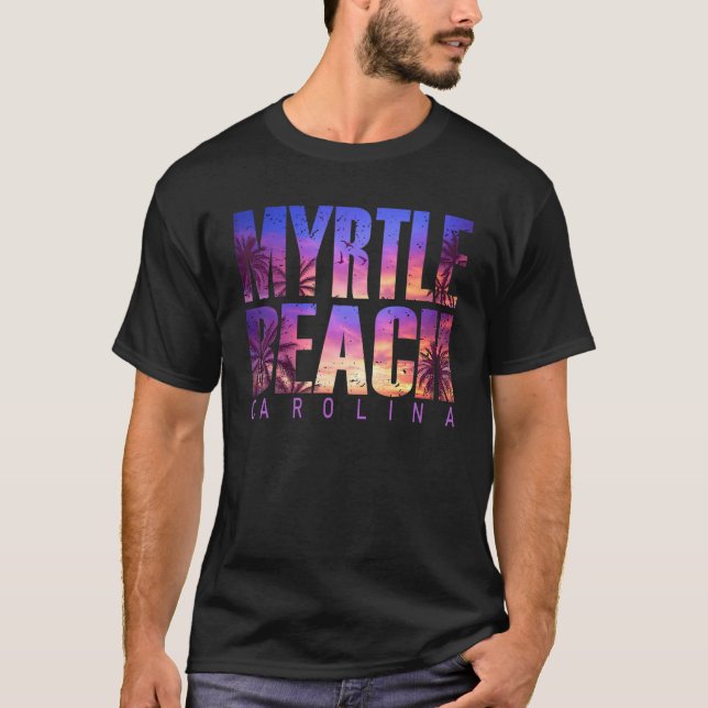 Myrtle Beach Carolina Summer Vacation Matching Fam T-Shirt (Front)