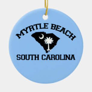 Myrtle Beach. Ceramic Tree Decoration