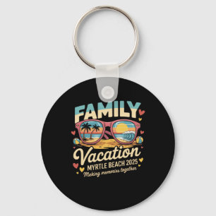 Myrtle Beach Family Vacation 2025 Matching Summer Key Ring