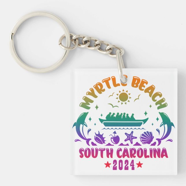 Myrtle Beach Magic - South Carolina Adventures Key Ring (Front)