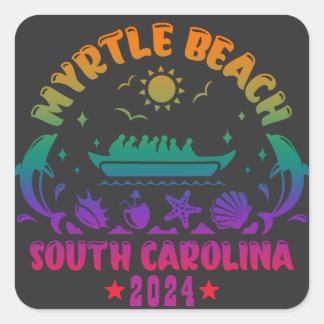 Myrtle Beach Magic - South Carolina Adventures Square Sticker