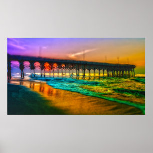 myrtle beach pier 14 poster
