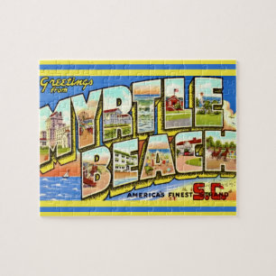 Myrtle Beach Postcard 8x10 Jigsaw Puzzle