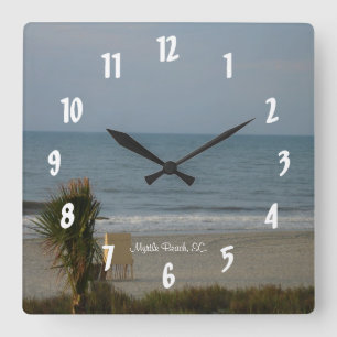 Myrtle Beach, SC. #1 Square Wall Clock