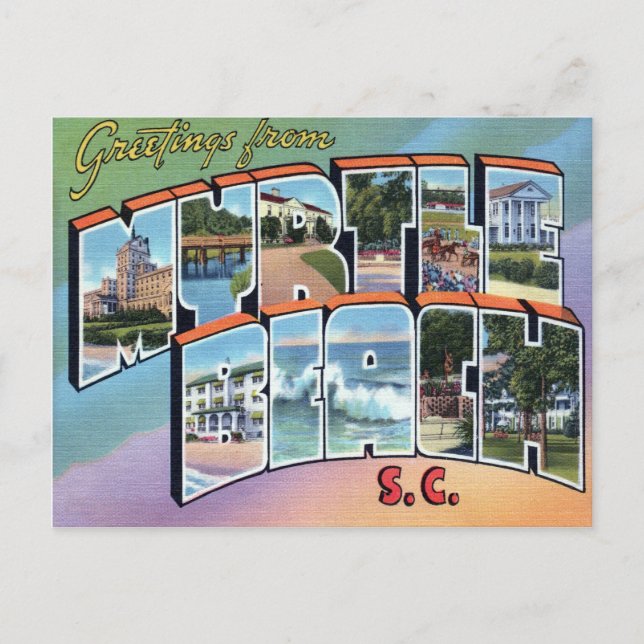 Myrtle Beach SC Large Letter Postcard (Front)