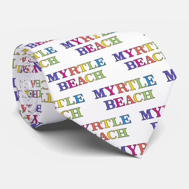 Myrtle Beach SC Neck Tie (Rolled)