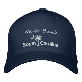 Myrtle Beach, SC Palmetto Embroidered Hat