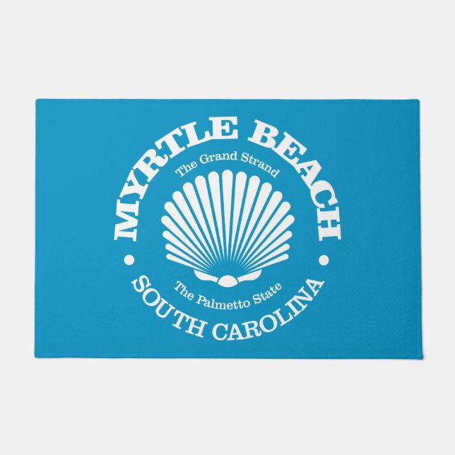 Myrtle Beach (seashell) Doormat (Front)