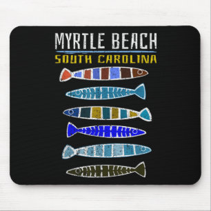 Myrtle Beach Shirt Cute Fish Fishing South Carolin Mouse Mat
