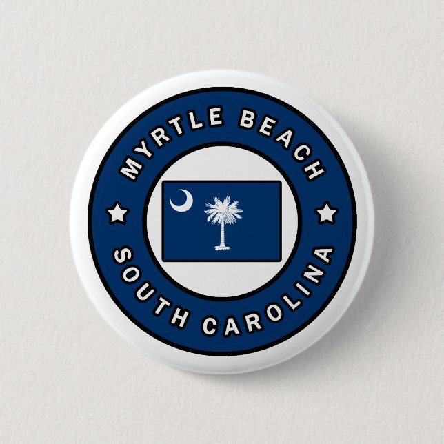 Myrtle Beach South Carolina 6 Cm Round Badge (Front)