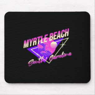 Myrtle Beach South Carolina 80s Retro Sc Vacation Mouse Mat