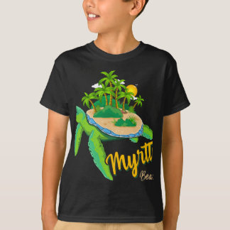 Myrtle Beach South Carolina Beach Turtle Sea Ocean T-Shirt