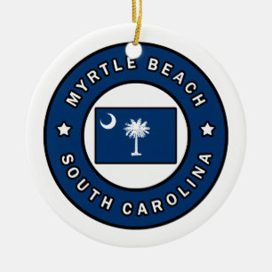 Myrtle Beach South Carolina Ceramic Tree Decoration