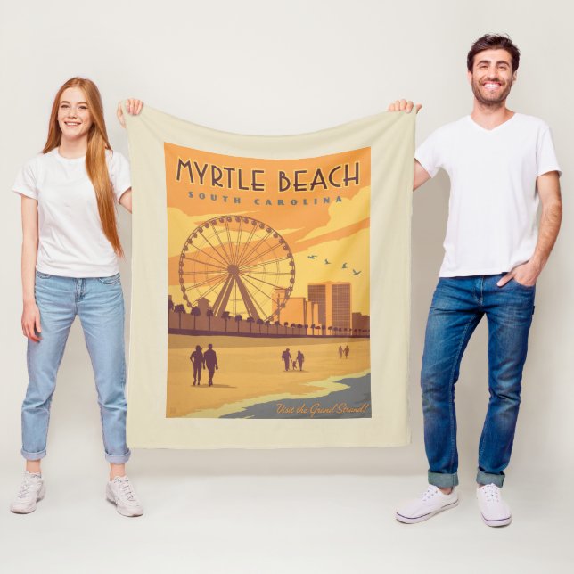 Myrtle Beach | South Carolina Fleece Blanket (In Situ)