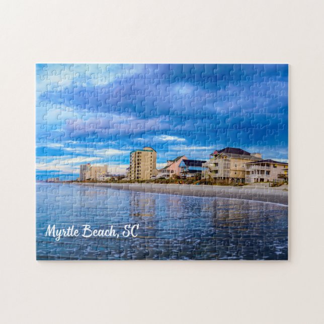 Myrtle Beach, South Carolina Ocean Beach View  Jigsaw Puzzle (Horizontal)