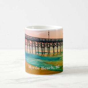 Myrtle Beach, South Carolina Sunset at the Pier Coffee Mug
