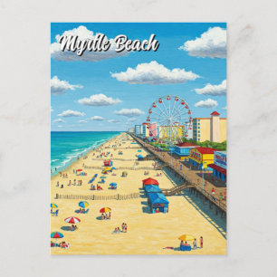 Myrtle Beach South Carolina Travel Postcard