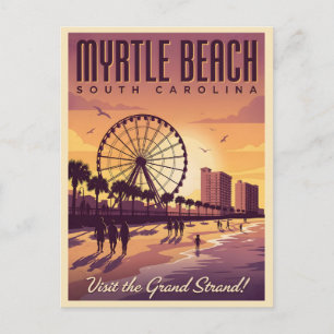 Myrtle Beach South Carolina Vintage Travel Postcard