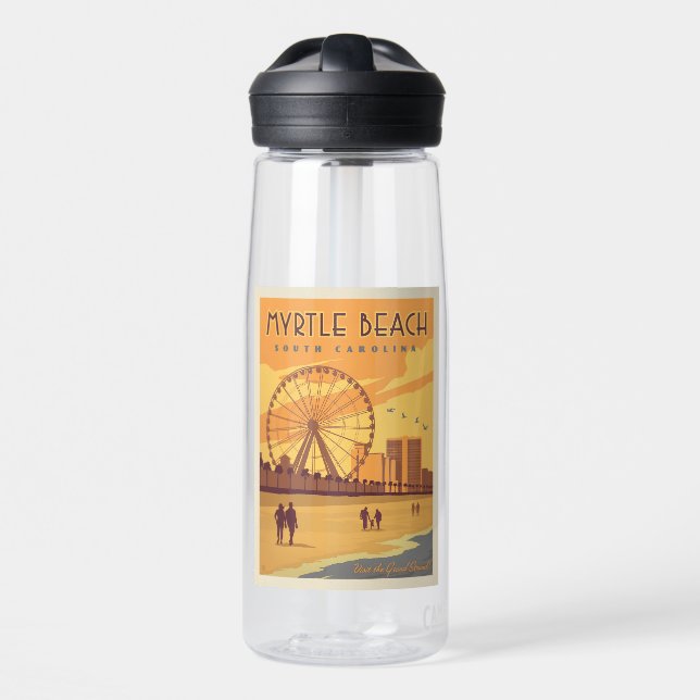 Myrtle Beach | South Carolina Water Bottle (Front)