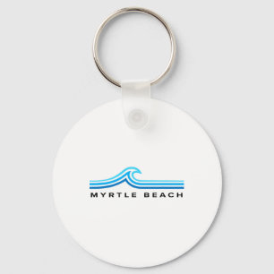 Myrtle Beach South Carolina Waves Mens Womens Boys Key Ring