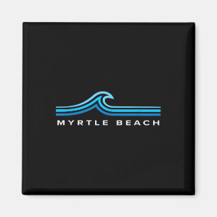 Myrtle Beach South Carolina Waves Mens Womens Boys Magnet